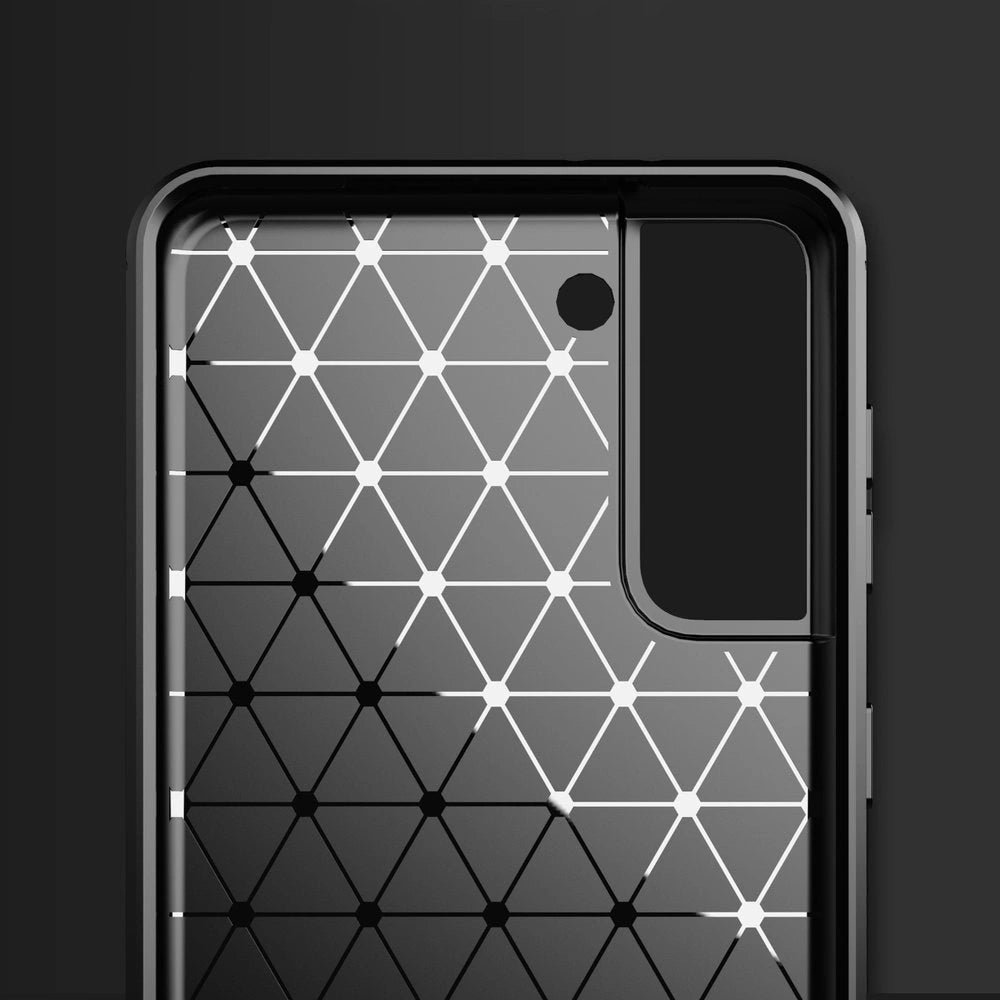 Carbon Case Flexible Cover TPU Case for Samsung Galaxy S21+ 5G (S21 Plus 5G) blue_1