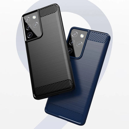 Carbon Case Flexible Cover TPU Case for Samsung Galaxy S21 Ultra 5G black_7