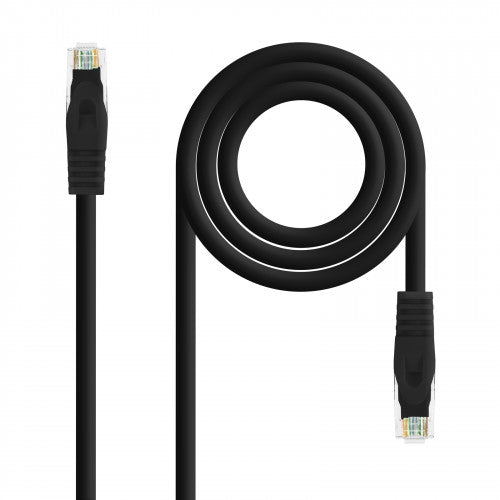 Nanocable Cable de red latiguillo RJ45 LSZH Cat.6A UTP AWG24, Negro, 3.0m_0