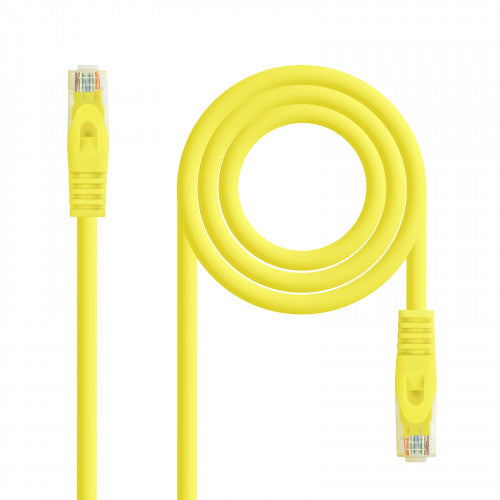 Nanocable Cable de red latiguillo RJ45 LSZH Cat.6A UTP AWG24, Amarillo, 2.0m_0