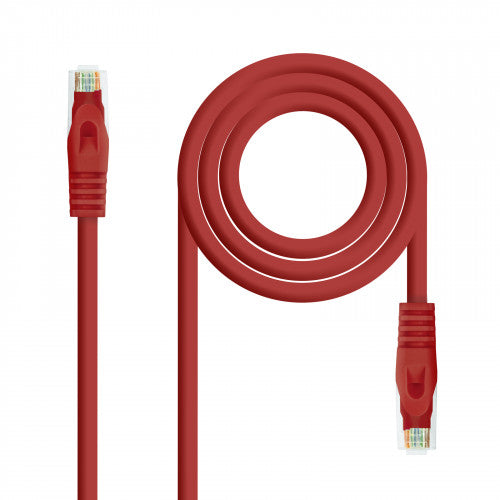 Nanocable Cable de red latiguillo RJ45 LSZH Cat.6A UTP AWG24, Rojo, 2.0m_0