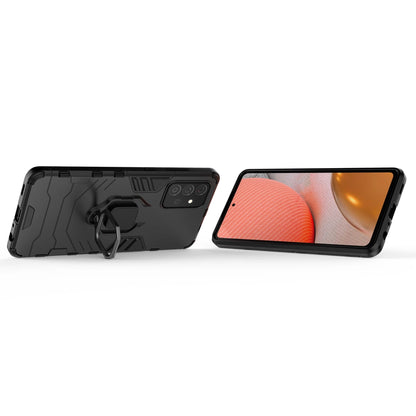 Ring Armor Case Kickstand Tough Rugged Cover for Samsung Galaxy A72 4G black_5