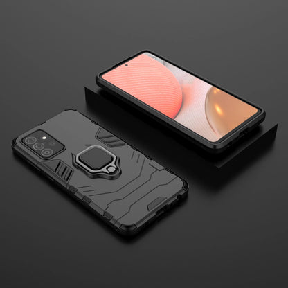Ring Armor Case Kickstand Tough Rugged Cover for Samsung Galaxy A72 4G black_7