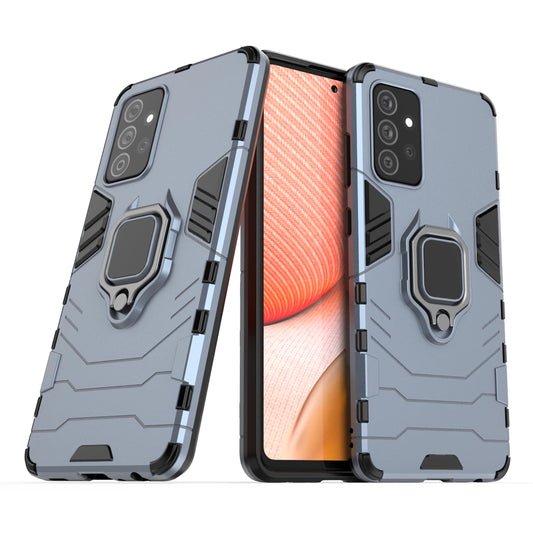 Ring Armor Case Kickstand Tough Rugged Cover for Samsung Galaxy A72 4G blue_0