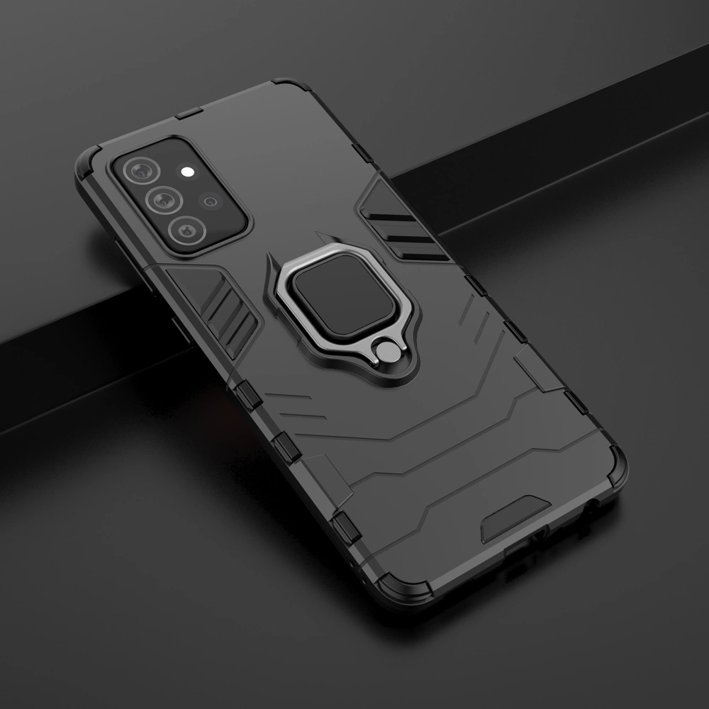 Ring Armor Case Kickstand Tough Rugged Cover for Samsung Galaxy A72 4G blue_7