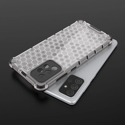 Honeycomb Case armor cover with TPU Bumper for Samsung Galaxy A72 4G black_7