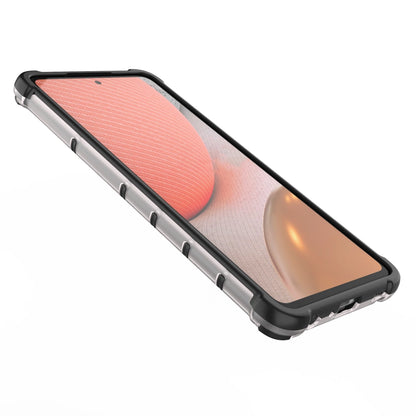 Honeycomb Case armor cover with TPU Bumper for Samsung Galaxy A72 4G blue_9