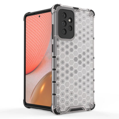 Honeycomb Case armor cover with TPU Bumper for Samsung Galaxy A72 4G blue_1
