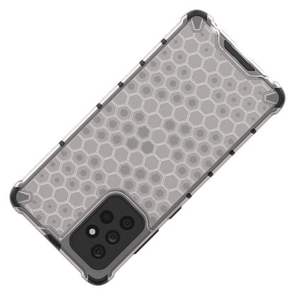 Honeycomb Case armor cover with TPU Bumper for Samsung Galaxy A72 4G blue_4