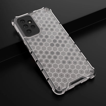 Honeycomb Case armor cover with TPU Bumper for Samsung Galaxy A72 4G transparent_13