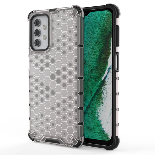 Honeycomb Case armor cover with TPU Bumper for Samsung Galaxy A32 5G transparent_0