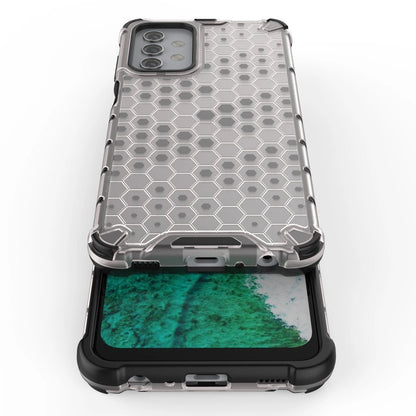 Honeycomb Case armor cover with TPU Bumper for Samsung Galaxy A32 5G transparent_11