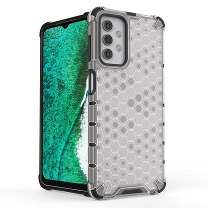 Honeycomb Case armor cover with TPU Bumper for Samsung Galaxy A32 5G transparent_4