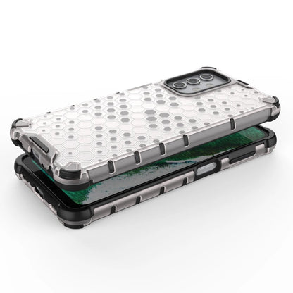 Honeycomb Case armor cover with TPU Bumper for Samsung Galaxy A32 5G transparent_6