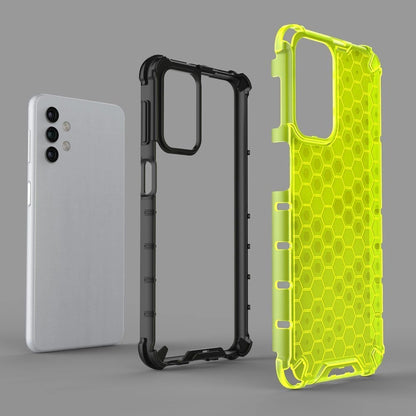 Honeycomb Case armor cover with TPU Bumper for Samsung Galaxy A32 5G transparent_7