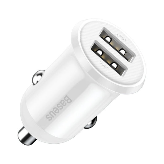 Baseus Grain Pro car charger 2x USB 4.8 A white (CCALLP-02)_0