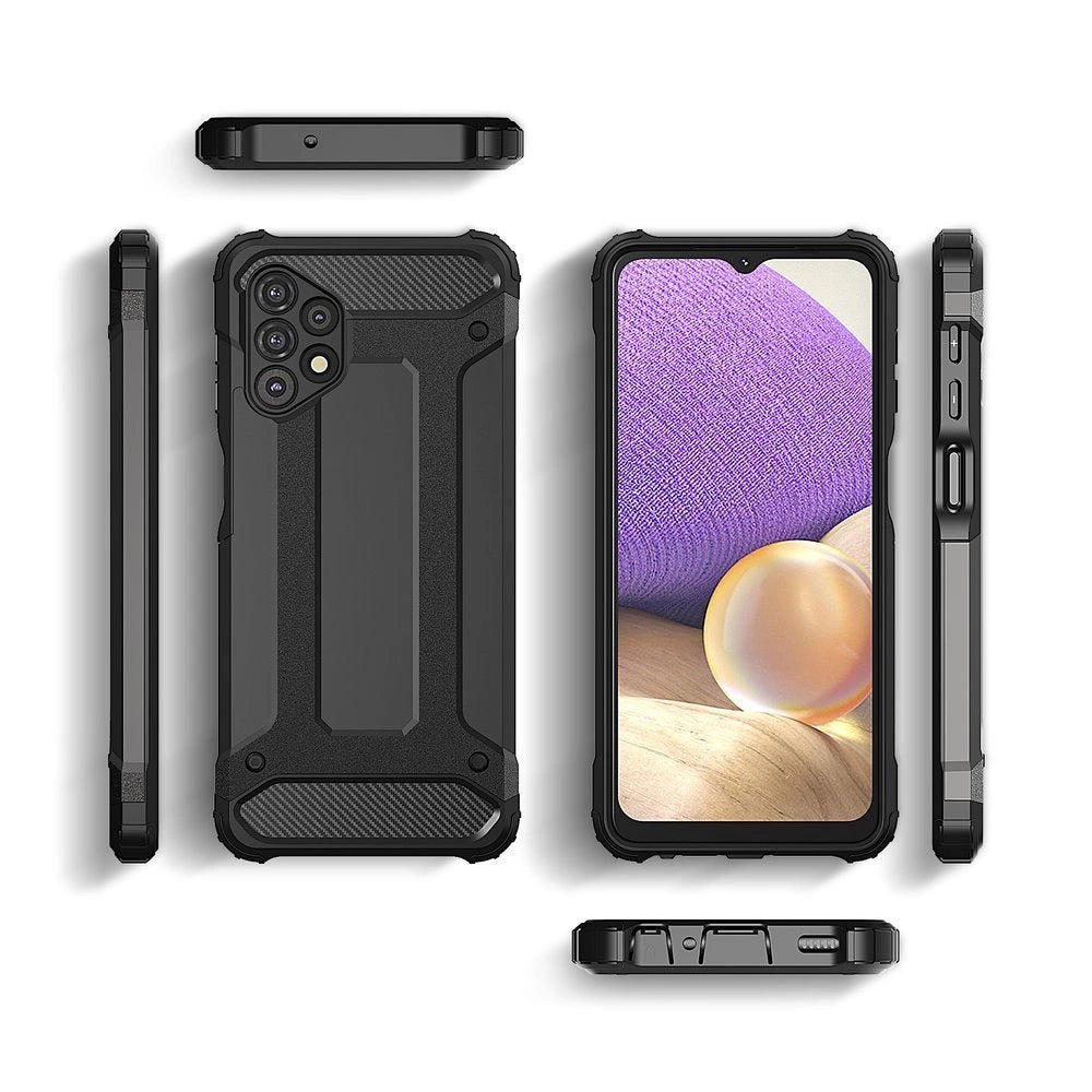 Hybrid Armor Case Tough Rugged Cover for Samsung Galaxy A32 5G golden_4