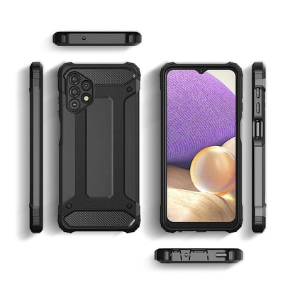Hybrid Armor Case Tough Rugged Cover for Samsung Galaxy A32 5G golden_4