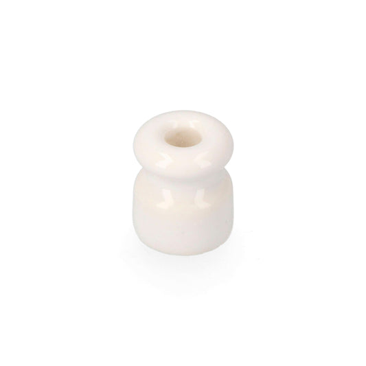 Isolador de porcelana para cabo tranÃ§ado branco_0