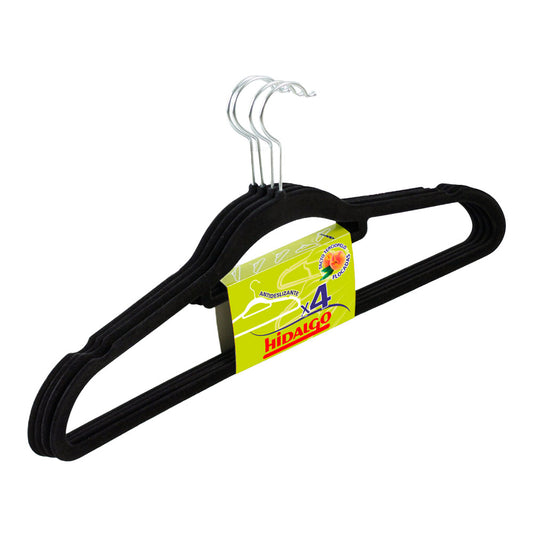 Cabides flocados cores sortidas, 4 uds_0