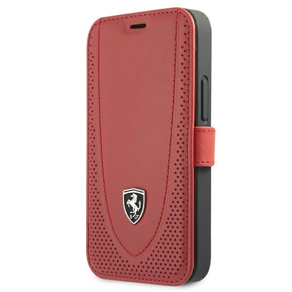 Ferrari FEOGOFLBKP12SRE iPhone 12 mini 5.4&quot; red/red book Off Track Perforated_0
