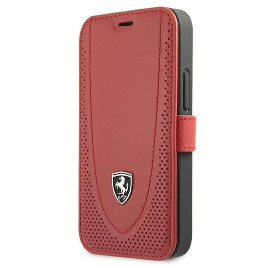 Ferrari FEOGOFLBKP12SRE iPhone 12 mini 5.4&quot; red/red book Off Track Perforated_0