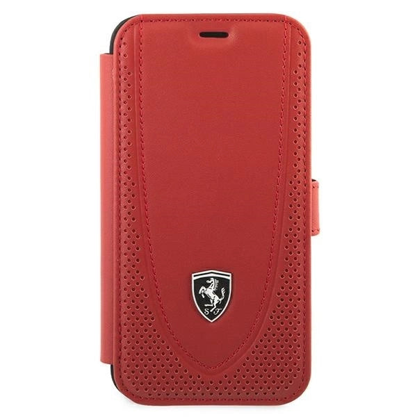 Ferrari FEOGOFLBKP12SRE iPhone 12 mini 5.4&quot; red/red book Off Track Perforated_1