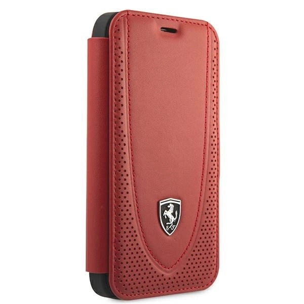 Ferrari FEOGOFLBKP12SRE iPhone 12 mini 5.4&quot; red/red book Off Track Perforated_2