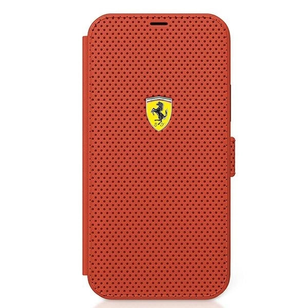 Ferrari FESPEFLBKP12SRE iPhone 12 mini 5.4" red/red book On Track Perforated_3