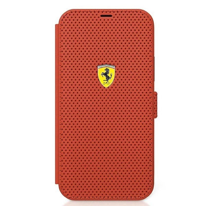 Ferrari FESPEFLBKP12SRE iPhone 12 mini 5.4" red/red book On Track Perforated_3