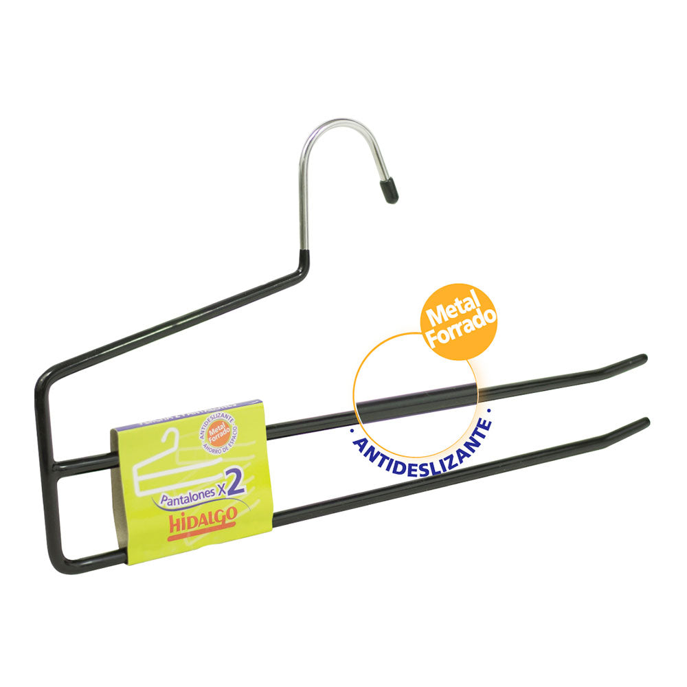 Cabide antiderrapante para 2 calÃ§as, cor azul_0