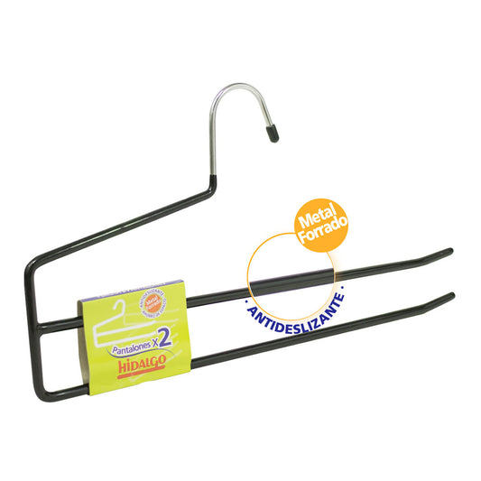 Cabide antiderrapante para 2 calÃ§as, cor azul_0