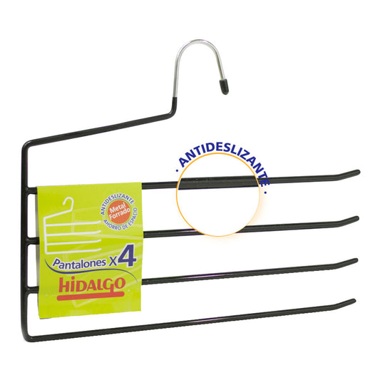 Cabide antiderrapante para 4 calÃ§as, cor azul_0