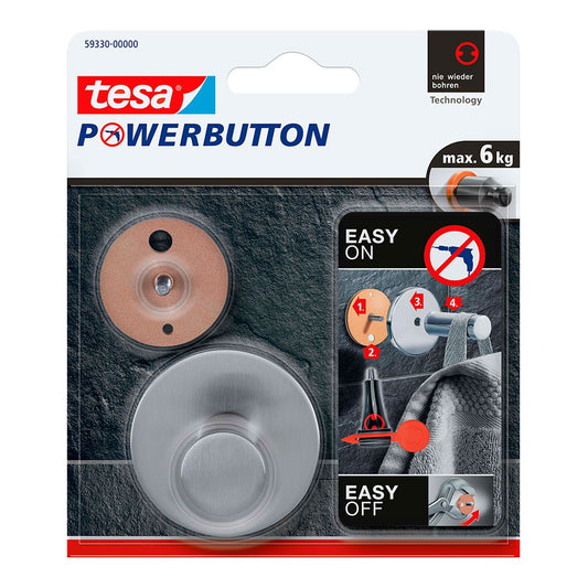 Cabide powerbutton classic round, aÃ§o inoxidÃ¡vel_0