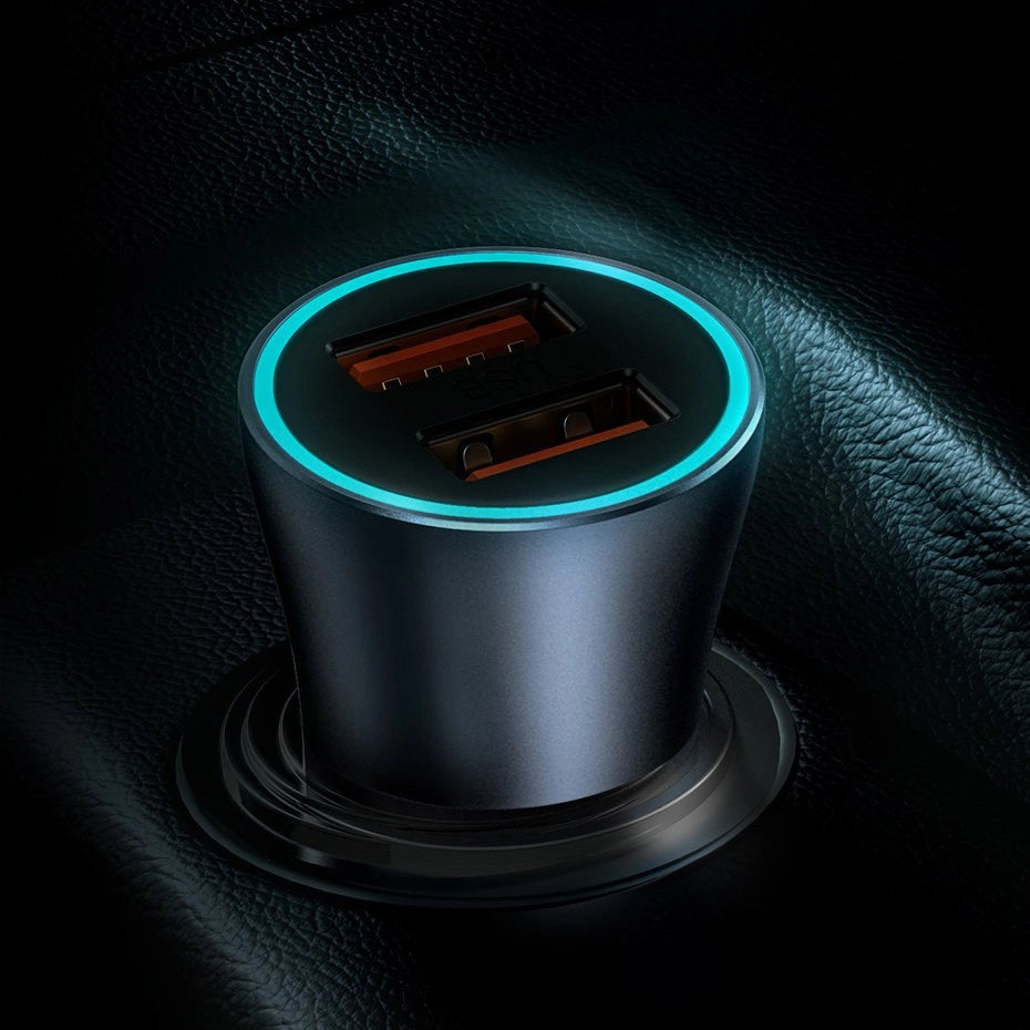 Baseus Golden Contactor Pro fast car charger 2x USB 40 W Quick Charge SCP FCP AFC + USB cable - USB Type C gray (TZCCJD-A0G)_30