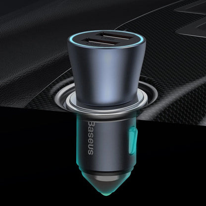 Baseus Golden Contactor Pro fast car charger 2x USB 40 W Quick Charge SCP FCP AFC + USB cable - USB Type C gray (TZCCJD-A0G)_31