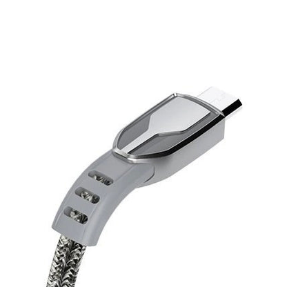 Dudao USB braided cable - micro USB 5 A 1 m gray (L3PROM gray)_2