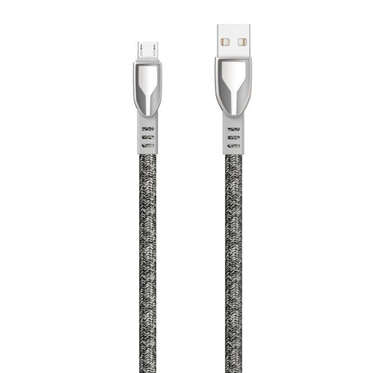 Dudao USB braided cable - micro USB 5 A 1 m gray (L3PROM gray)_0