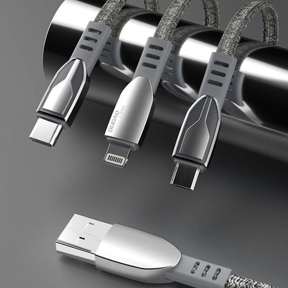 Dudao USB braided cable - micro USB 5 A 1 m gray (L3PROM gray)_5