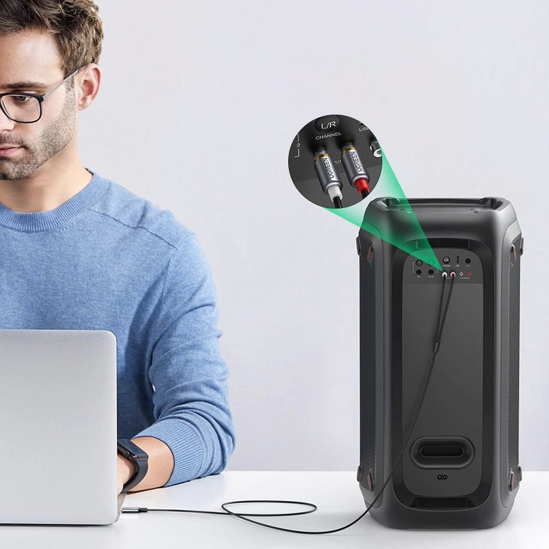 Ugreen audio cable USB Type C (male) - 2RCA (male) 1.5m gray (20193 CM451)_5