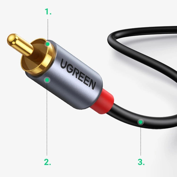 Ugreen audio cable USB Type C (male) - 2RCA (male) 1.5m gray (20193 CM451)_1