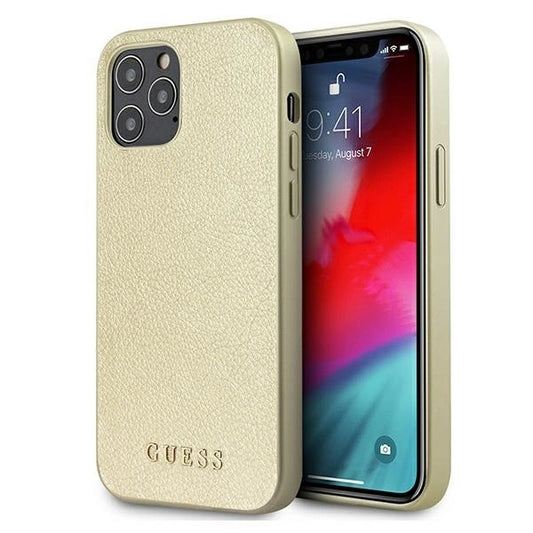 Guess GUHCP12LIGLGO iPhone 12 Pro Max 6.7&quot; gold/gold hardcase Iridescent_0