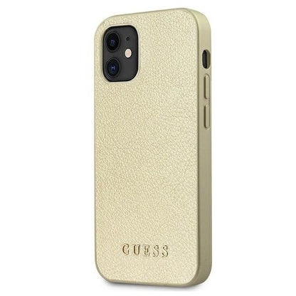 Guess GUHCP12SIGLGO iPhone 12 mini 5.4" gold/gold hardcase Iridescent_1