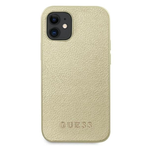 Guess GUHCP12SIGLGO iPhone 12 mini 5.4" gold/gold hardcase Iridescent_2
