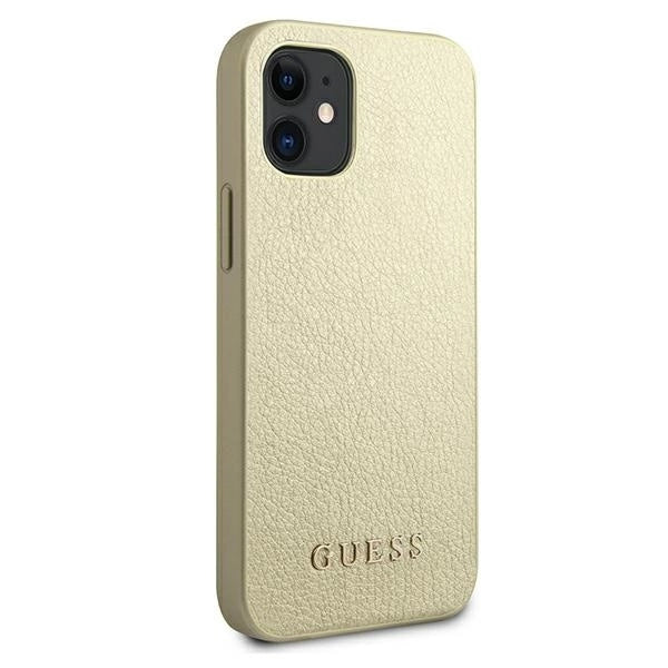 Guess GUHCP12SIGLGO iPhone 12 mini 5.4" gold/gold hardcase Iridescent_3