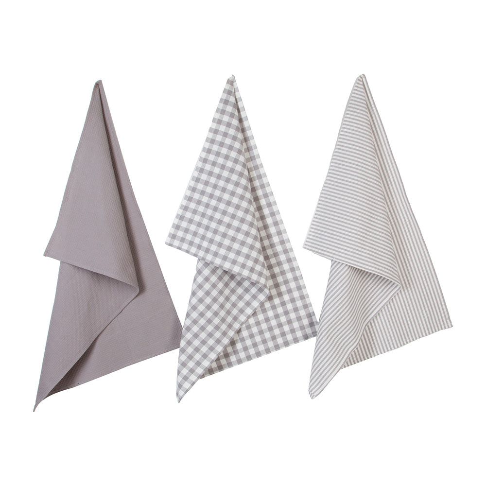 Pack 3 panos de cozinha algodÃ£o 45x70cm cores / modelos diversos_0