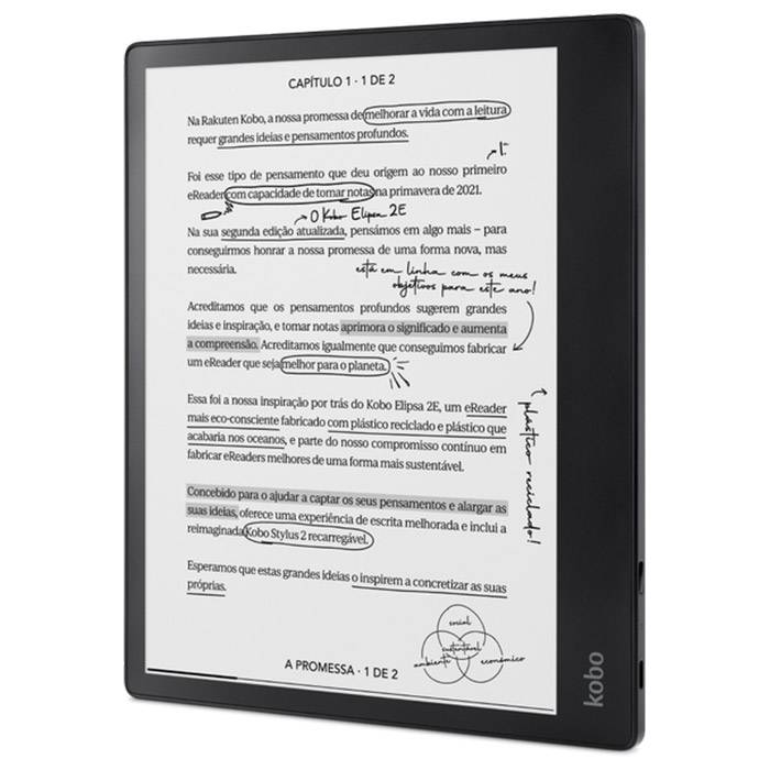 Bundle eReader Kobo Elipsa 2E + Caneta Kobo Stylus 2