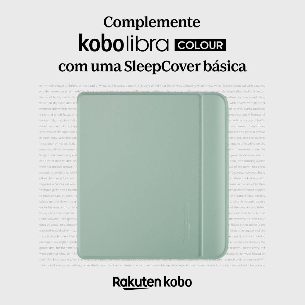 Capa eReader Kobo SleepCover Basic p/ Libra Garden Green