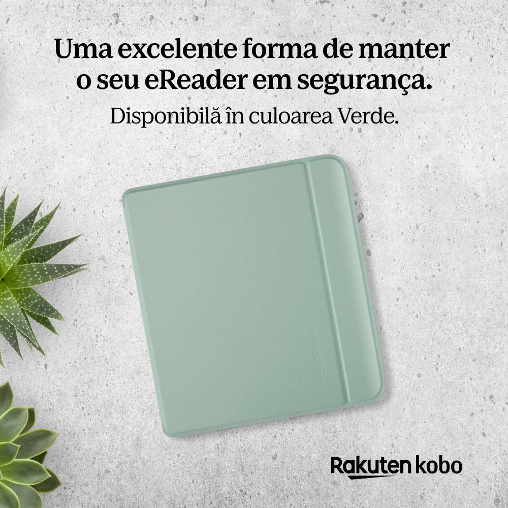 Capa eReader Kobo SleepCover Basic p/ Libra Garden Green