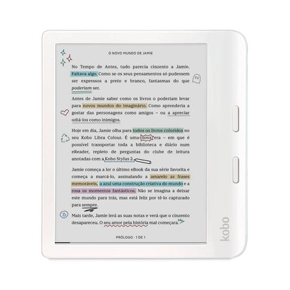 eReader Kobo Libra Colour 7" 32GB Wi-Fi Branco